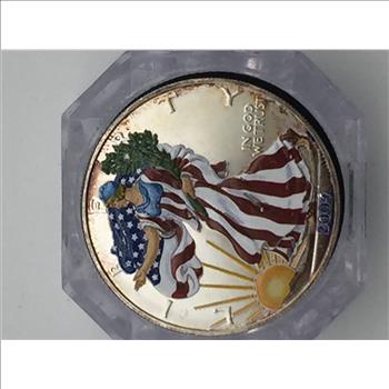 2004 Colorized American Eagle 1oz Fine Silver