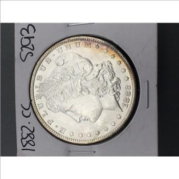 1882-CC Morgan Silver Dollar Brilliant Uncirculated 90% Silver 