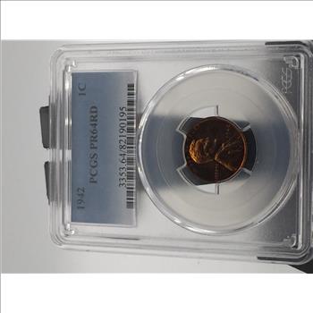 1942 Wheat Penny PCGS MS64RD