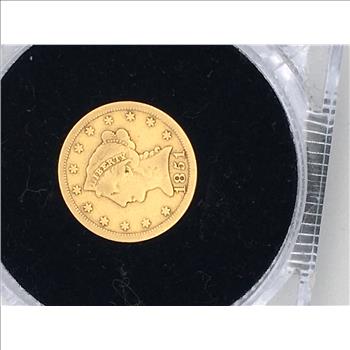 Early 1851 US 2 1/2 Dollar Gold Piece 