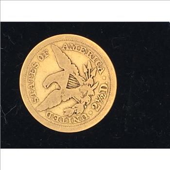 Early 1851 US 2 1/2 Dollar Gold Piece 