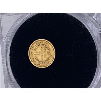 1849 TYPE 1 ONE DOLLAR GOLD COIN ORIGINAL 