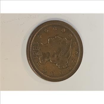 1851 LARGE CENT US EARLY COPPER