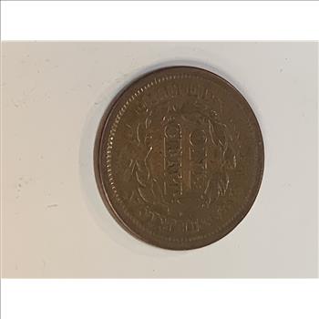 1851 LARGE CENT US EARLY COPPER