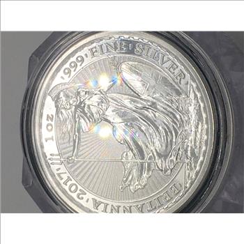 2017 Silver Britannia 1oz 999 Fine Silver 2 pounds 