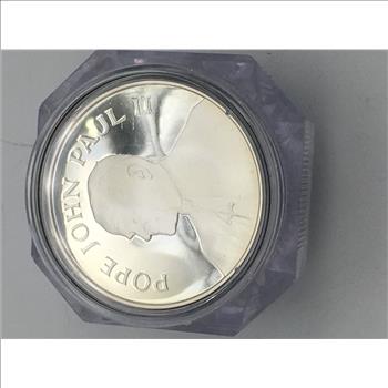 1987 Pope John Paul II Papal Visit Detroit September 18-19 Sterling Silver Coin .925 