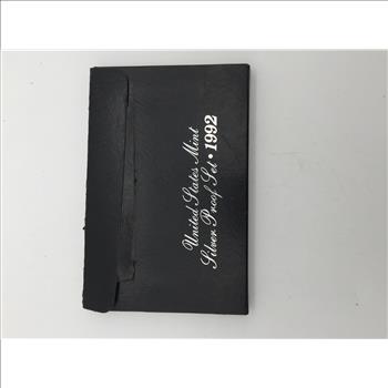 1992 United States Mint Silver Proof Set with COA 90% Silver 