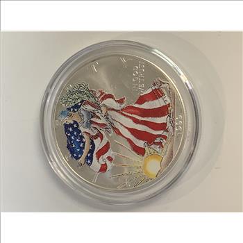 1999 AMERICAN SILVER EAGLE COLORIZED 
