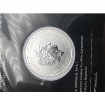 2020 Homer Simpson 1/2 oz Silver Colorized Coin