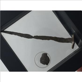 Roman Nail, Created and Used by the Roman Empire Within 50 Years of the Crucifixion of Christ & Widows Mite 1st Century B.C as Mentioned in the Book of Mark 12:41-44