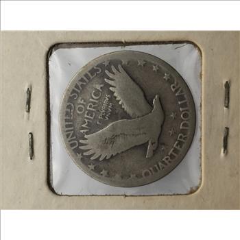 1928 Standing Liberty Quarter 90% Silver Good Condition 