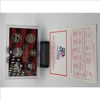 2005 US Mint 50 State Quarters Silver Proof Set 90% Silver 