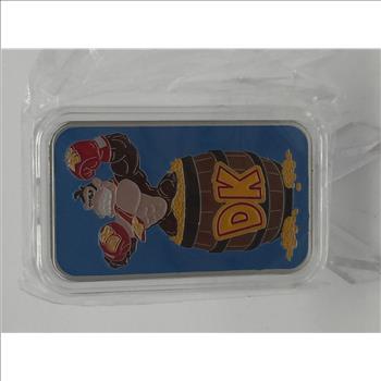 1 Troy Ounce .999 Silver Cartoon Celebrities Donkey Kong 