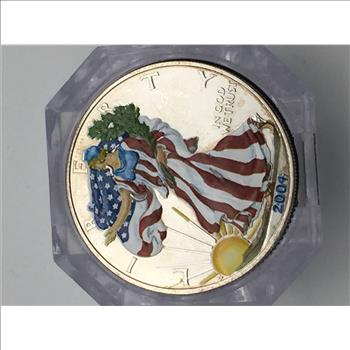 2004 Colorized American Eagle 1oz .999 Silver 