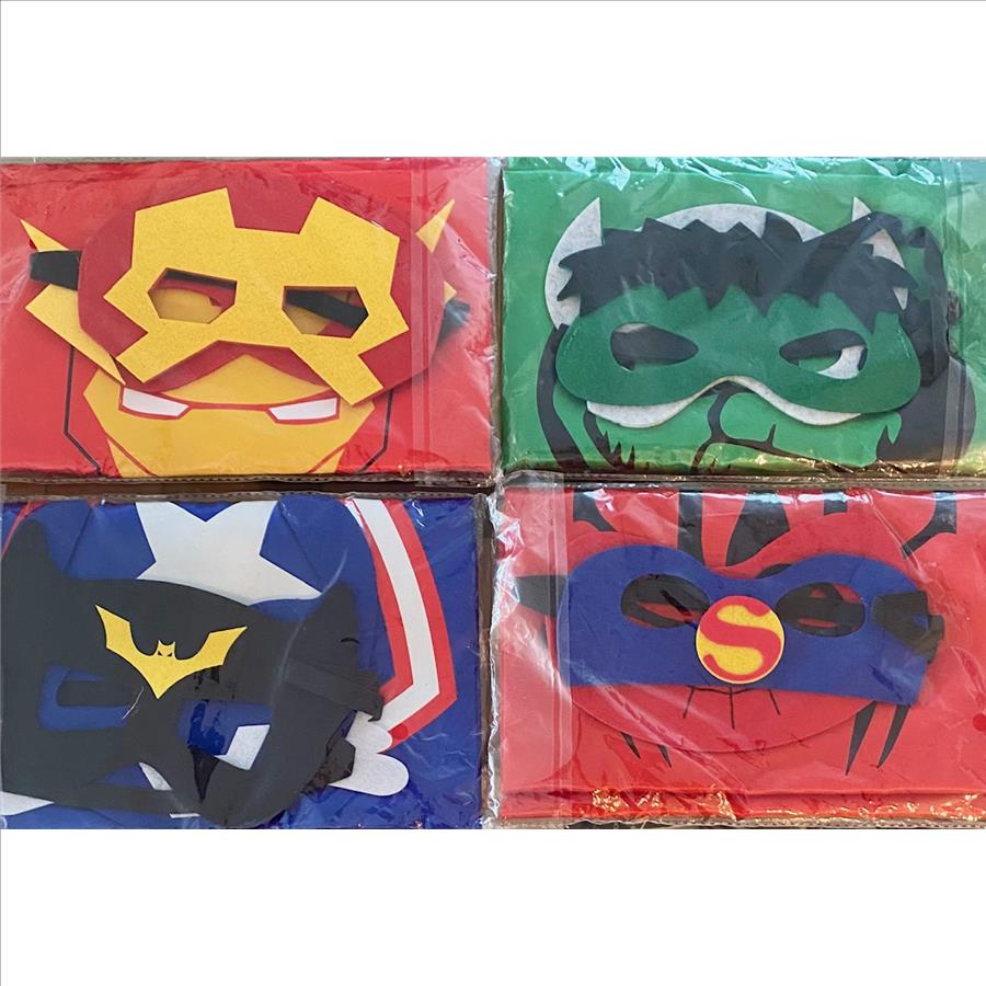 Super Hero Party Masks 4 Units 