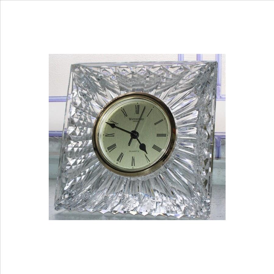 Waterford Crystal Quartz Desk Clock Circa 1985 Property Room