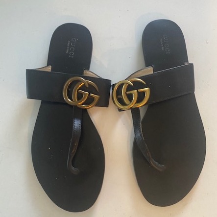 Gucci Marmont Leather Sandal Size 40 / US9