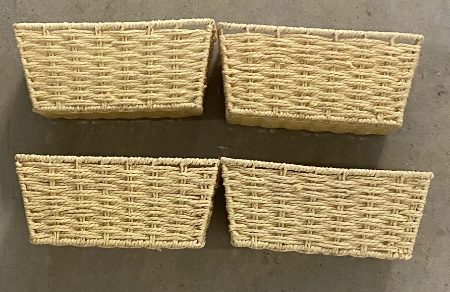 4 Storage Bathroom Baskets