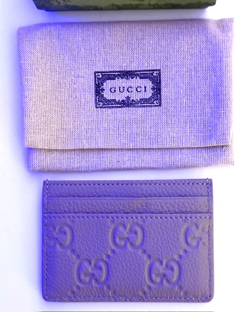 Gucci GG Emblem Card Wallet 