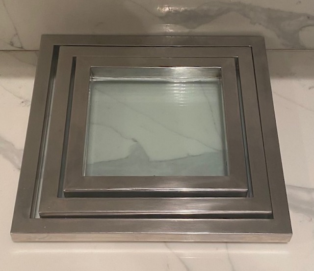 Three Glass Trays 