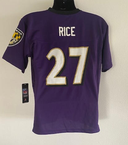 NFL Baltimore Ravens Ray Rice Replica Jersey # 27 Size Youth Small