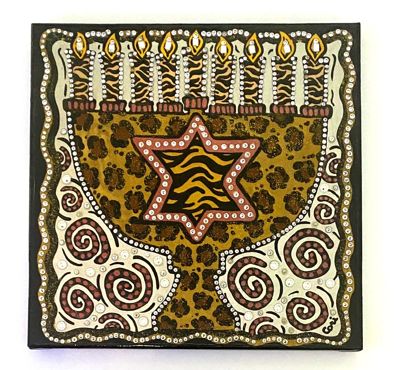 Art Deco By Cori Hanukkah Menorah One Of A Kind 