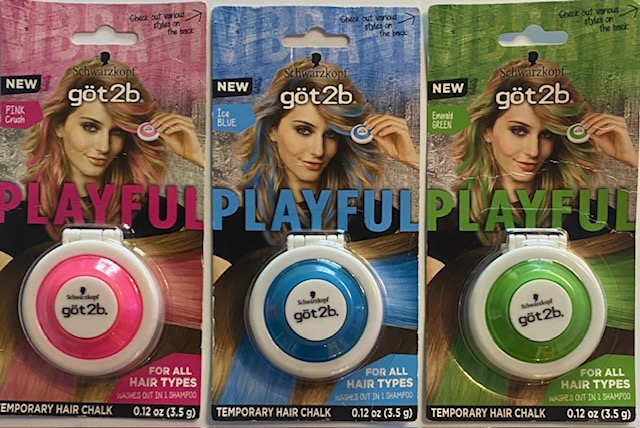  3 Units Schwarzkopf got2b Playful Temporary Hair Chalk