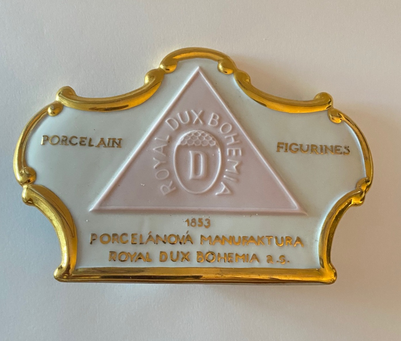 Royal Dux Bohemia, a renowned porcelain manufacturer. 