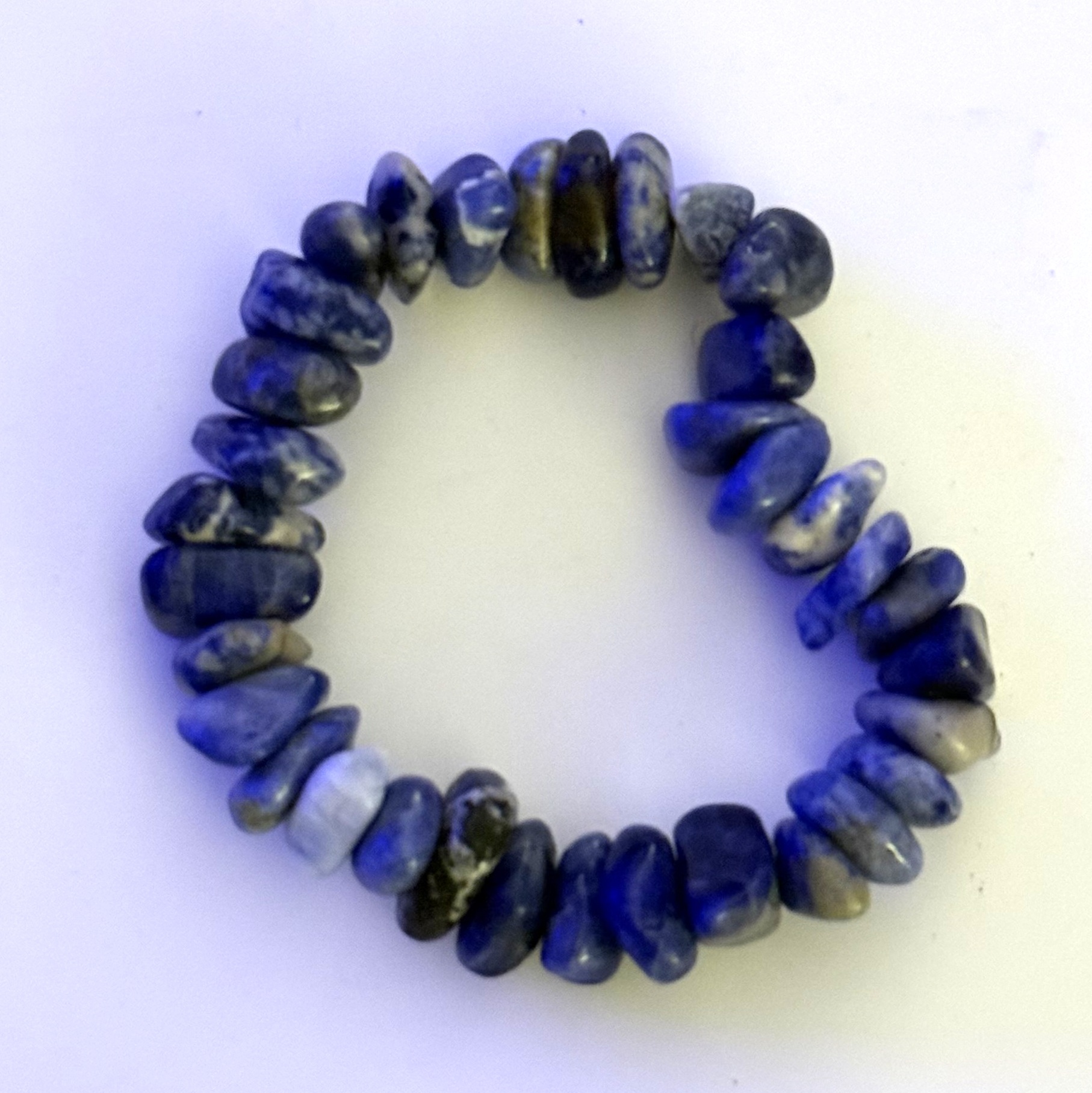 Sodalite Chip Stretch Bracelet