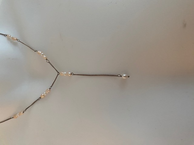 Macy's Jewelry Pearls Silver Neclace 