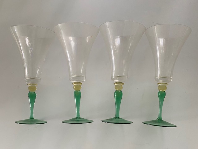 4 pcs Danbue Made In Hungury Cristal  
