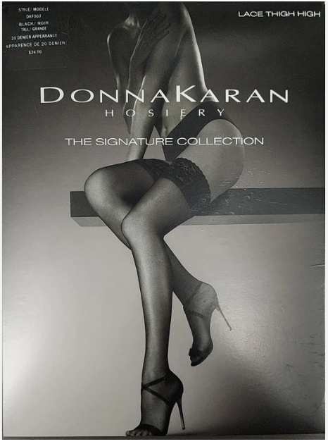 Donna Karan Lace Thigh High DKF007 Black Small