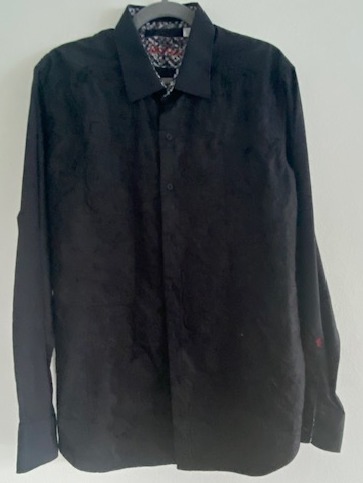 K W T Men's Design Button Down Shirt Size X-Large 