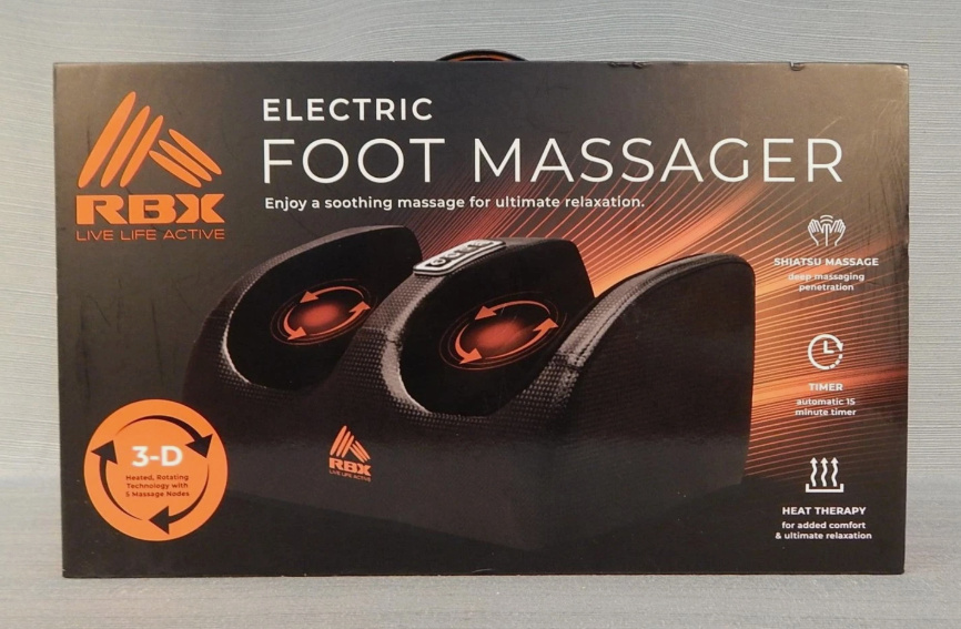 RBX Electric Foot Massager with Timer 