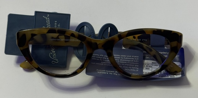 Universal Thread blue light blocking glasses in a tortoise shell pattern