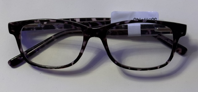 A Pair of Blue-Tortoise Oval Acetate Eyeglass 