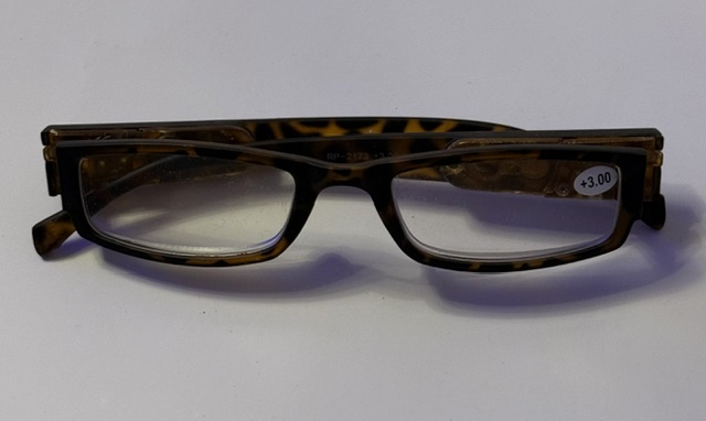 Tortoise Oval Acetate Eyeglass W/ LED Light