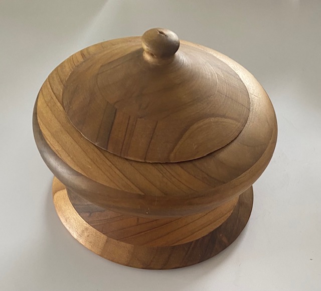 Wooden Candy Dish 