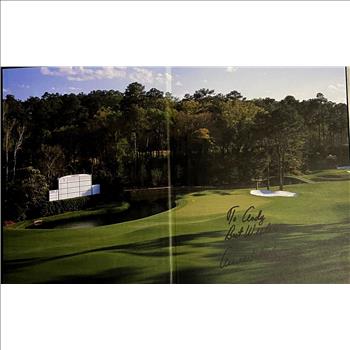 Signed Arnold Palmer Autograph 2000 Masters Tournament Annual Hardcover Book Augusta