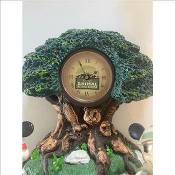 Disney Animal Kingdom Mickey & Minnie Mouse Animated Clock