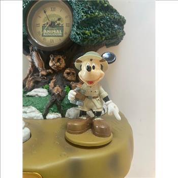 Disney Animal Kingdom Mickey & Minnie Mouse Animated Clock