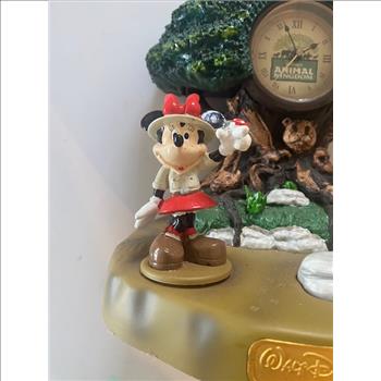 Disney Animal Kingdom Mickey & Minnie Mouse Animated Clock
