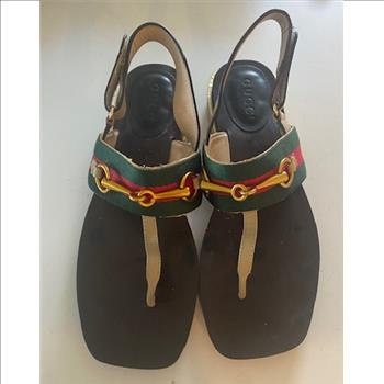 Gucci Thong Sandals w/ Horse Bite Sie 41 / 9.5