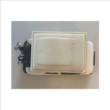 Miniature White Die Cast Metal Golf Cart