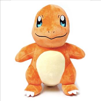 Pokemon 100 Card Bundle - Charmander Card/ Plush Toy/ Charizard Collectible Coin