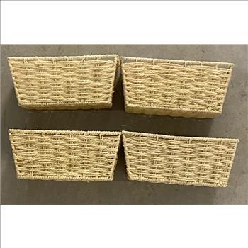 4 Storage Bathroom Baskets