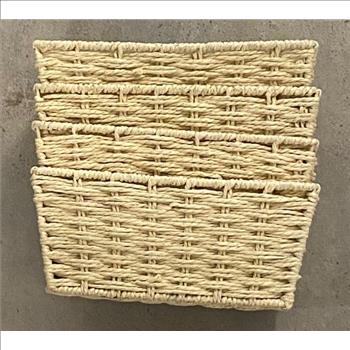 4 Storage Bathroom Baskets