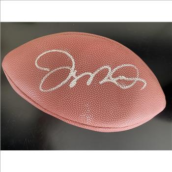 Joe Montana Autographed Football With Certificate Of Authenticity
