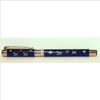 LOUIS VUITTON Ballpoint Pen Metallic Blue
