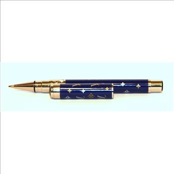 LOUIS VUITTON Ballpoint Pen Metallic Blue